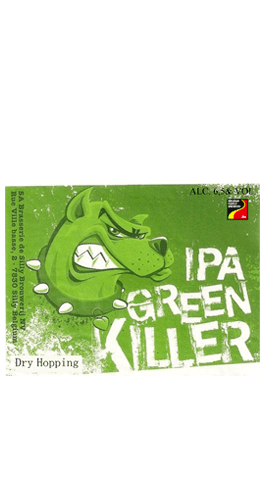 Cartel de Chapa Silly Green Killer IPA